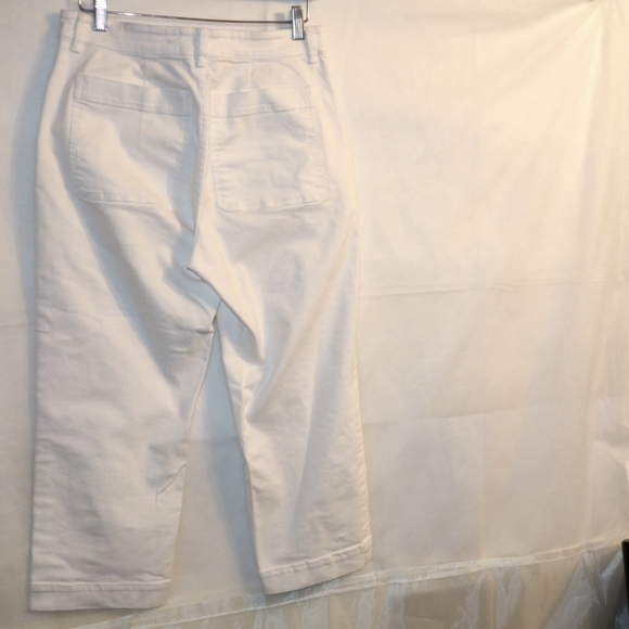 Everlane The Straight Leg Crop 8 Petite White - Picture 8 of 13